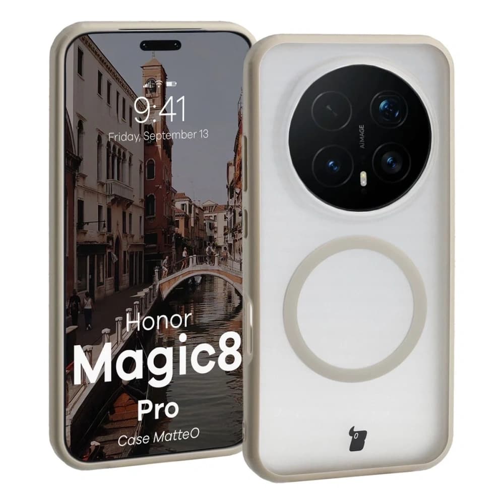 Bizon Case MatteO Magnetický Honor Magic8 Pro kouřově béžový
 - 1