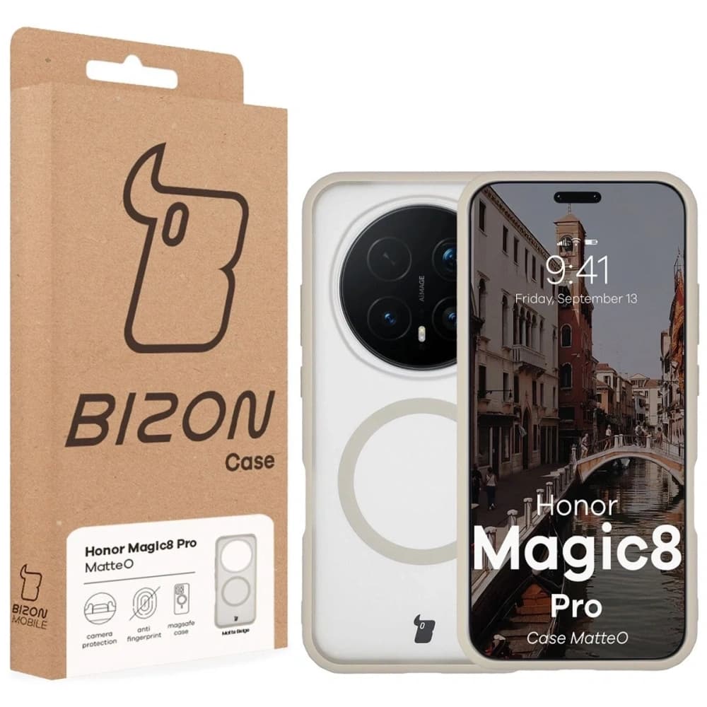 Bizon Case MatteO Magnetický Honor Magic8 Pro kouřově béžový
 - 7