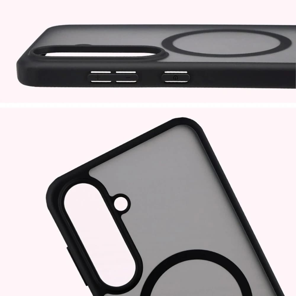 Bizon MatteO Mágneses Csomag Samsung Galaxy S25 FE füstös fekete
 - 5