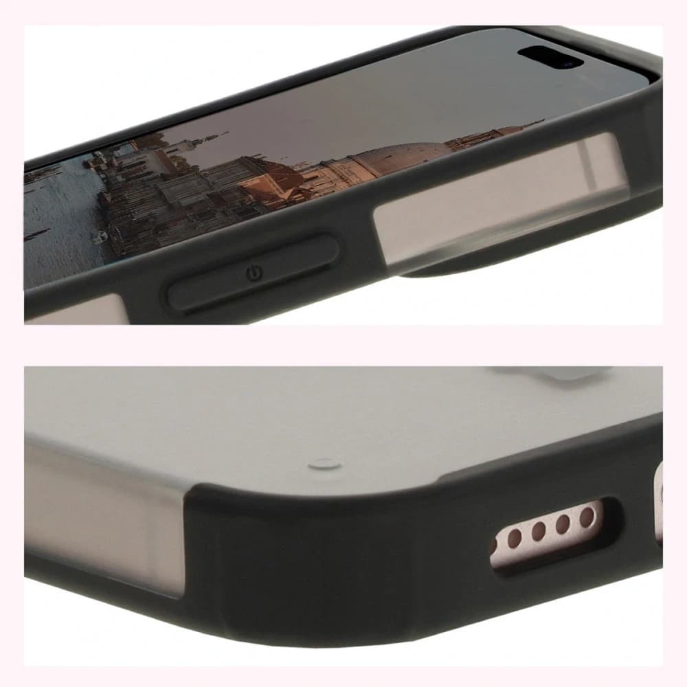 Bizon MatteO Magnetic Pack Apple iPhone 14 / 13 negru fumuriu - 6