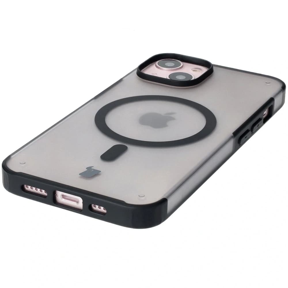 Bizon MatteO Magnetic Pack Apple iPhone 14 / 13 negru fumuriu - 7