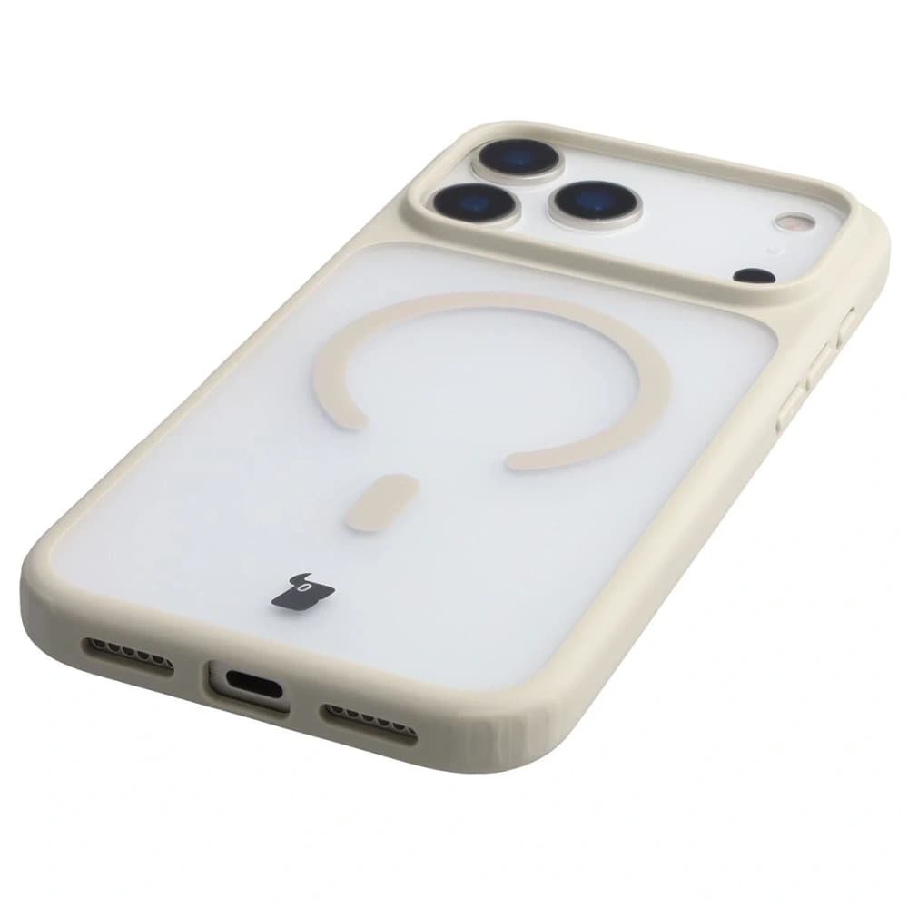Bizon MatteO Mágneses Csomag Apple iPhone 17 Pro Max füstös bézs
 - 7