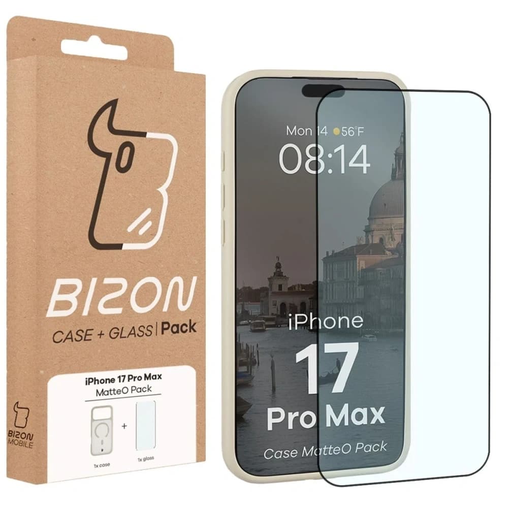 Bizon MatteO Mágneses Csomag Apple iPhone 17 Pro Max füstös bézs
 - 9