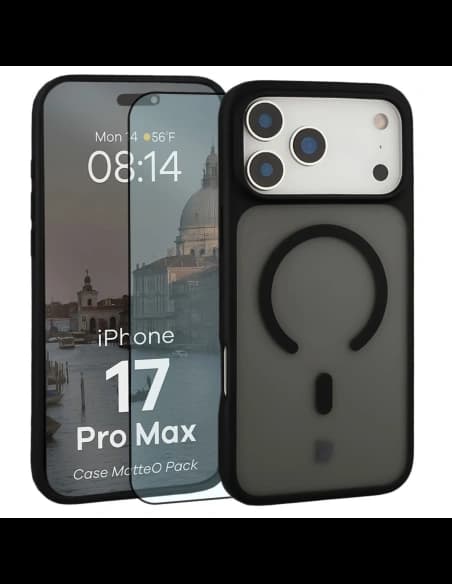 Bizon MatteO Mágneses Csomag Apple iPhone 17 Pro Max füstös fekete
