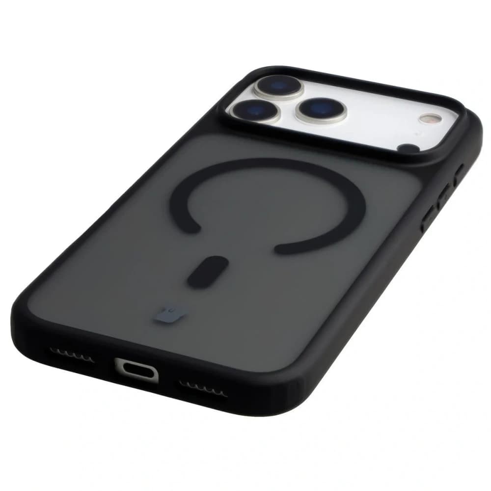 Bizon MatteO Mágneses Csomag Apple iPhone 17 Pro Max füstös fekete
 - 7