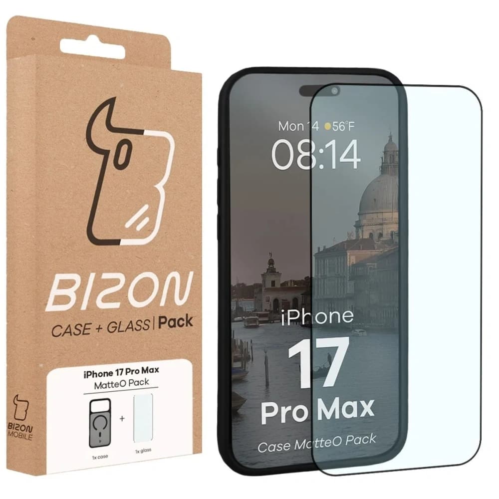 Bizon MatteO Mágneses Csomag Apple iPhone 17 Pro Max füstös fekete
 - 9