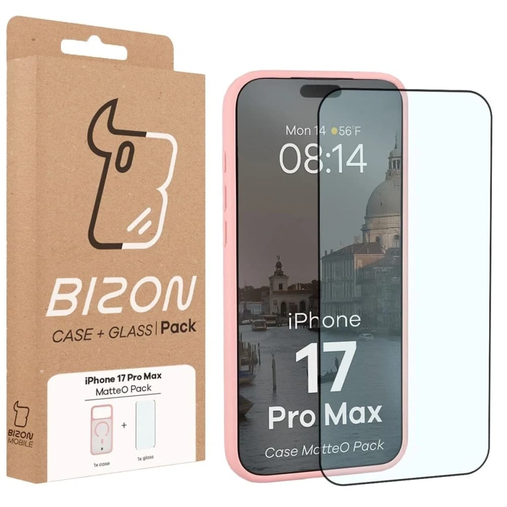 Bizon MatteO Magnetic Pack Apple iPhone 17 Pro Max smoky light pink - 9