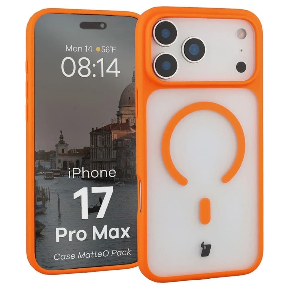 Bizon MatteO Magnetic Pack Apple iPhone 17 Pro Max smoky orange - 3