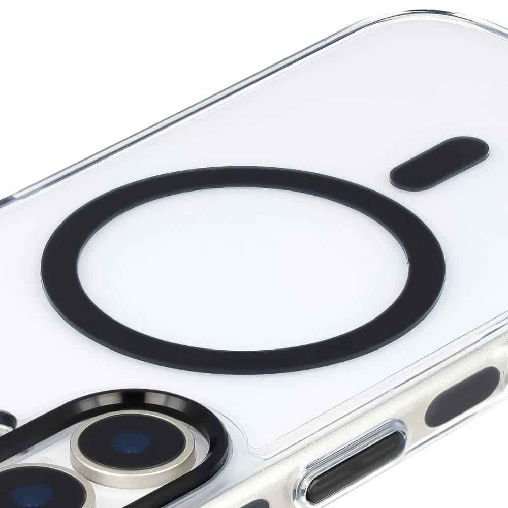 Bizon Case Marco Magnetic Apple iPhone 17 klar mit einem schwarzen Rahmen
 - 5