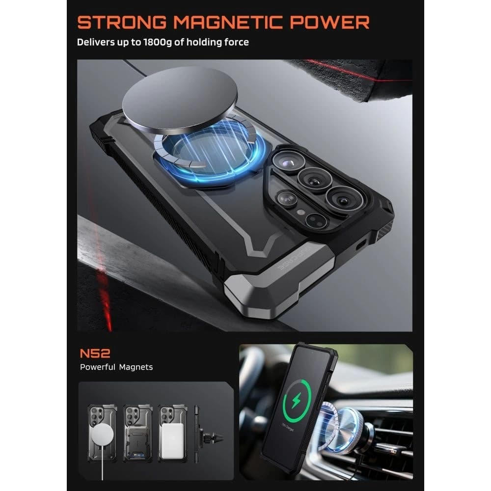 Supcase Unicorn Beetle Grip Mag MagSafe Samsung Galaxy S26 Ultra Negru
 - 3