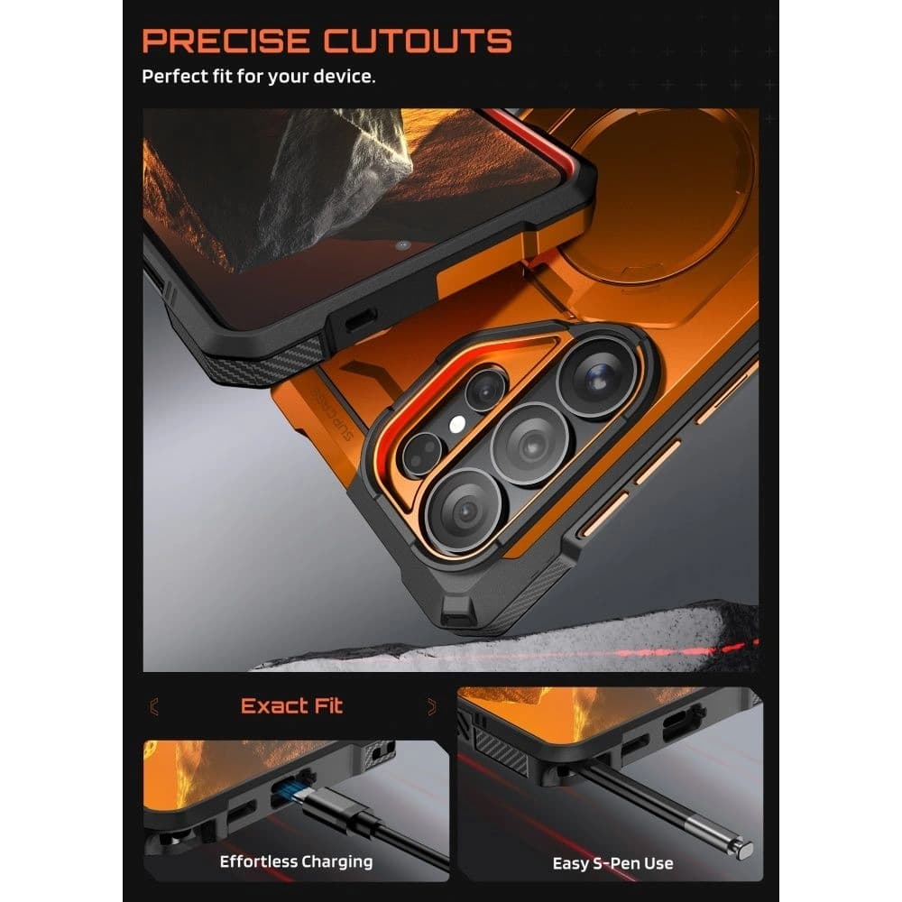 Supcase Unicorn Beetle Grip Mag MagSafe Samsung Galaxy S26 Ultra Coral - 7