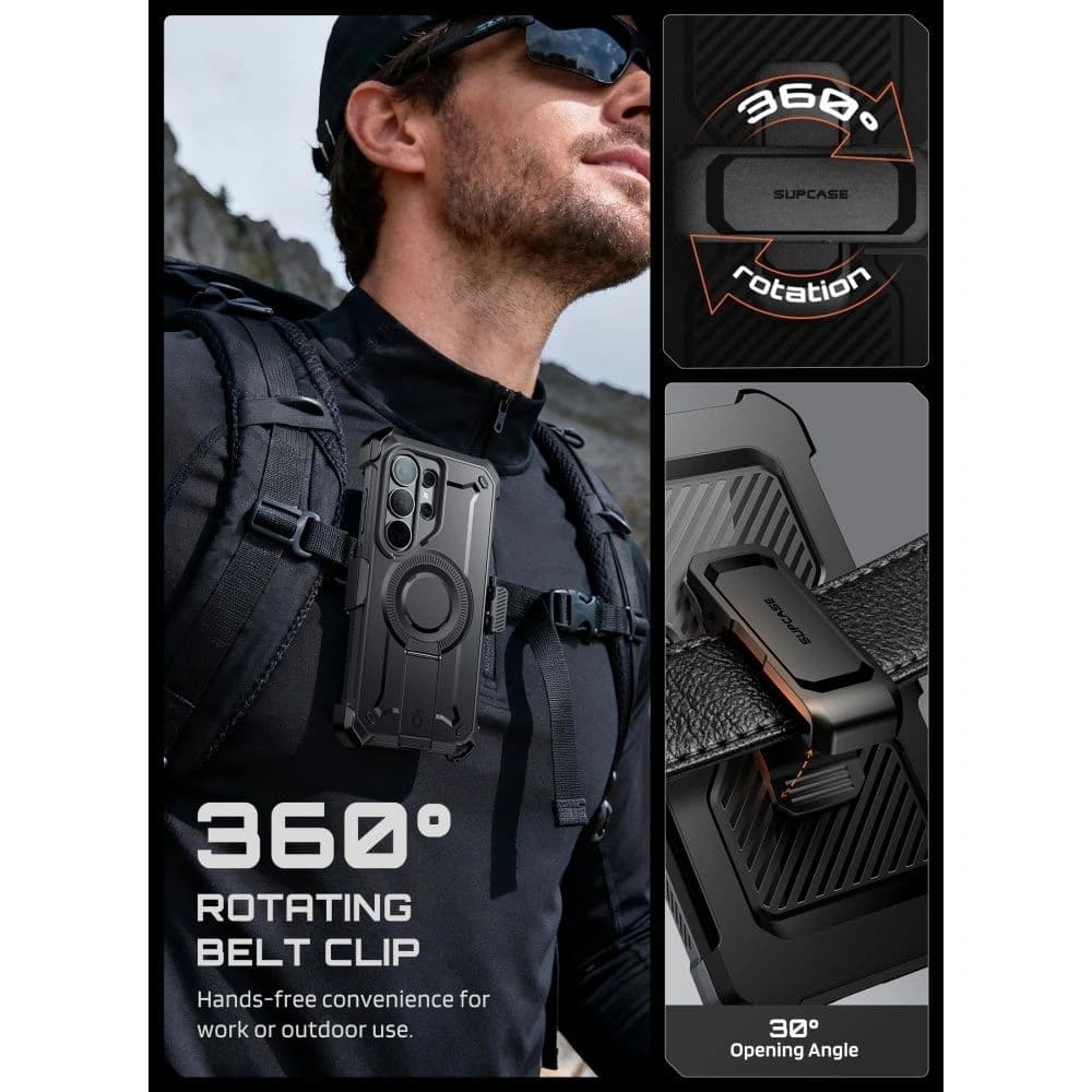 Supcase Unicorn Beetle Pro Mag MagSafe Samsung Galaxy S26 Ultra fekete
 - 7