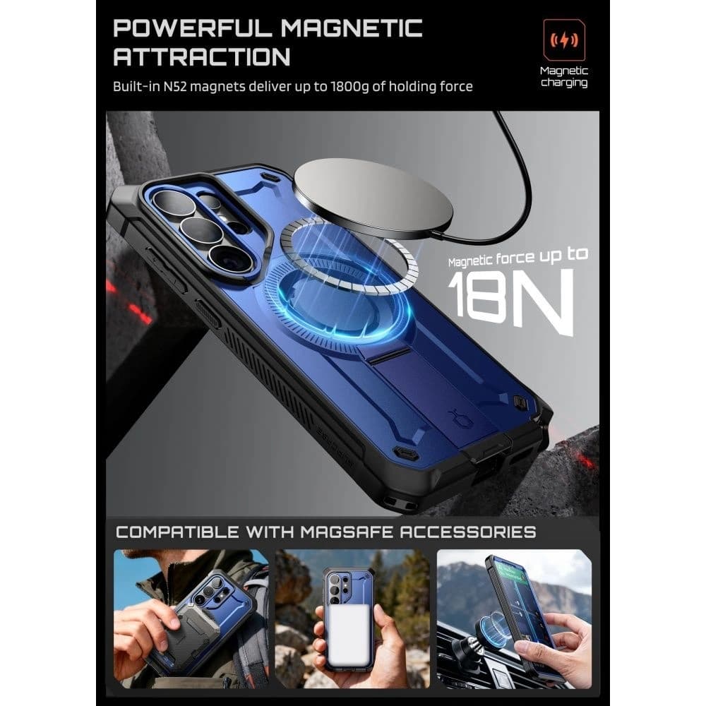 Supcase Unicorn Beetle Pro Mag MagSafe Samsung Galaxy S26 Ultra kobaltový
 - 4