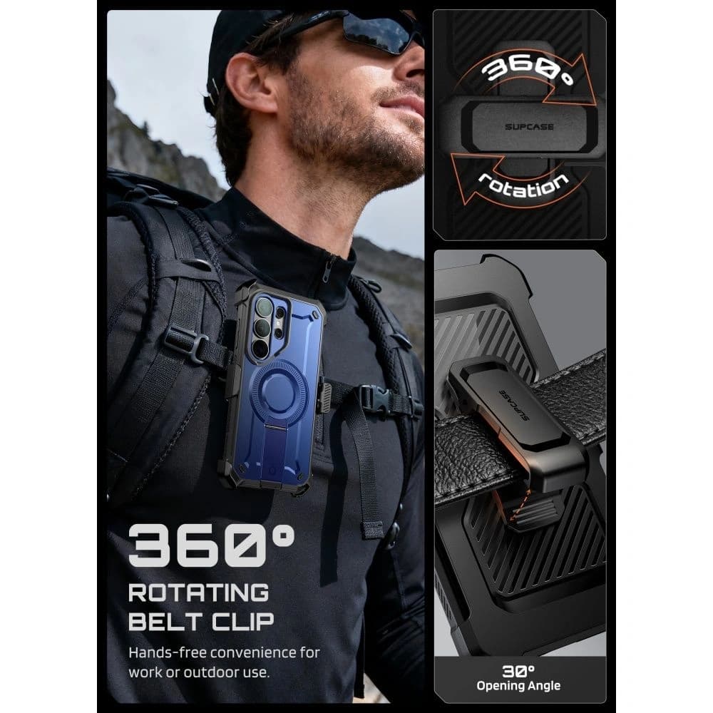 Supcase Unicorn Beetle Pro Mag MagSafe Samsung Galaxy S26 Ultra kobaltový
 - 7