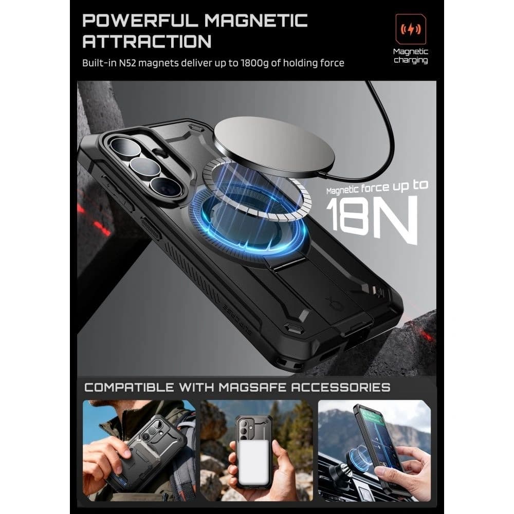 Supcase Unicorn Beetle Pro Mag MagSafe Samsung Galaxy S26+ Plus fekete [2 CSOMAG]
 - 4