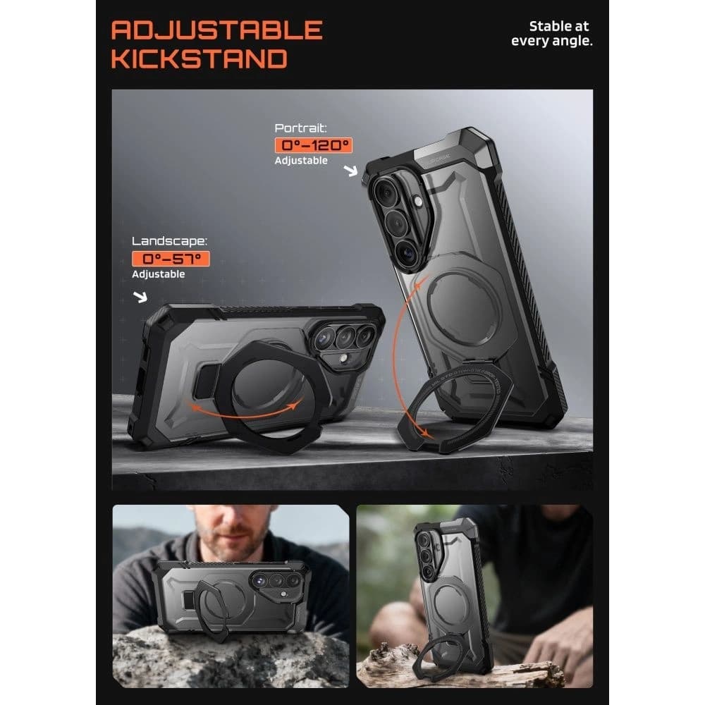 Supcase Unicorn Beetle Grip Mag MagSafe Samsung Galaxy S26 černý
 - 4