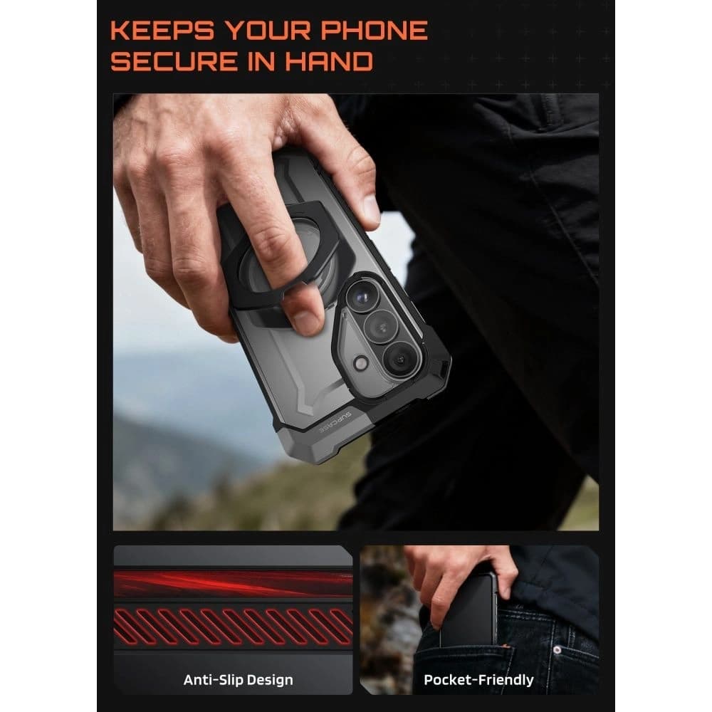 Supcase Unicorn Beetle Grip Mag MagSafe Samsung Galaxy S26 černý
 - 6