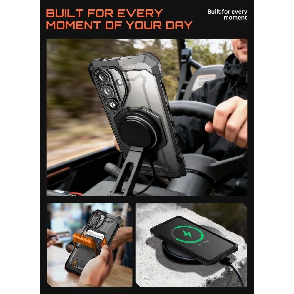 Supcase Unicorn Beetle Grip Mag MagSafe Samsung Galaxy S26 černý
 - 8