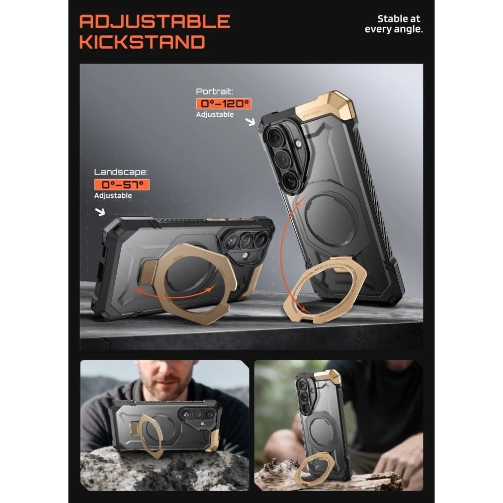 Supcase Unicorn Beetle Grip Mag MagSafe Samsung Galaxy S26 Desert
 - 4