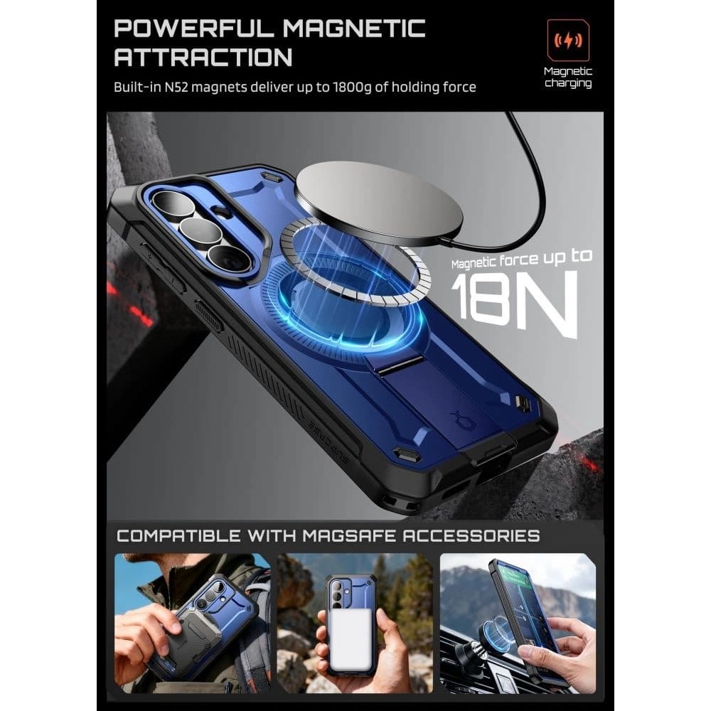 Supcase Unicorn Beetle Pro Mag MagSafe Samsung Galaxy S26 kobaltový
 - 4
