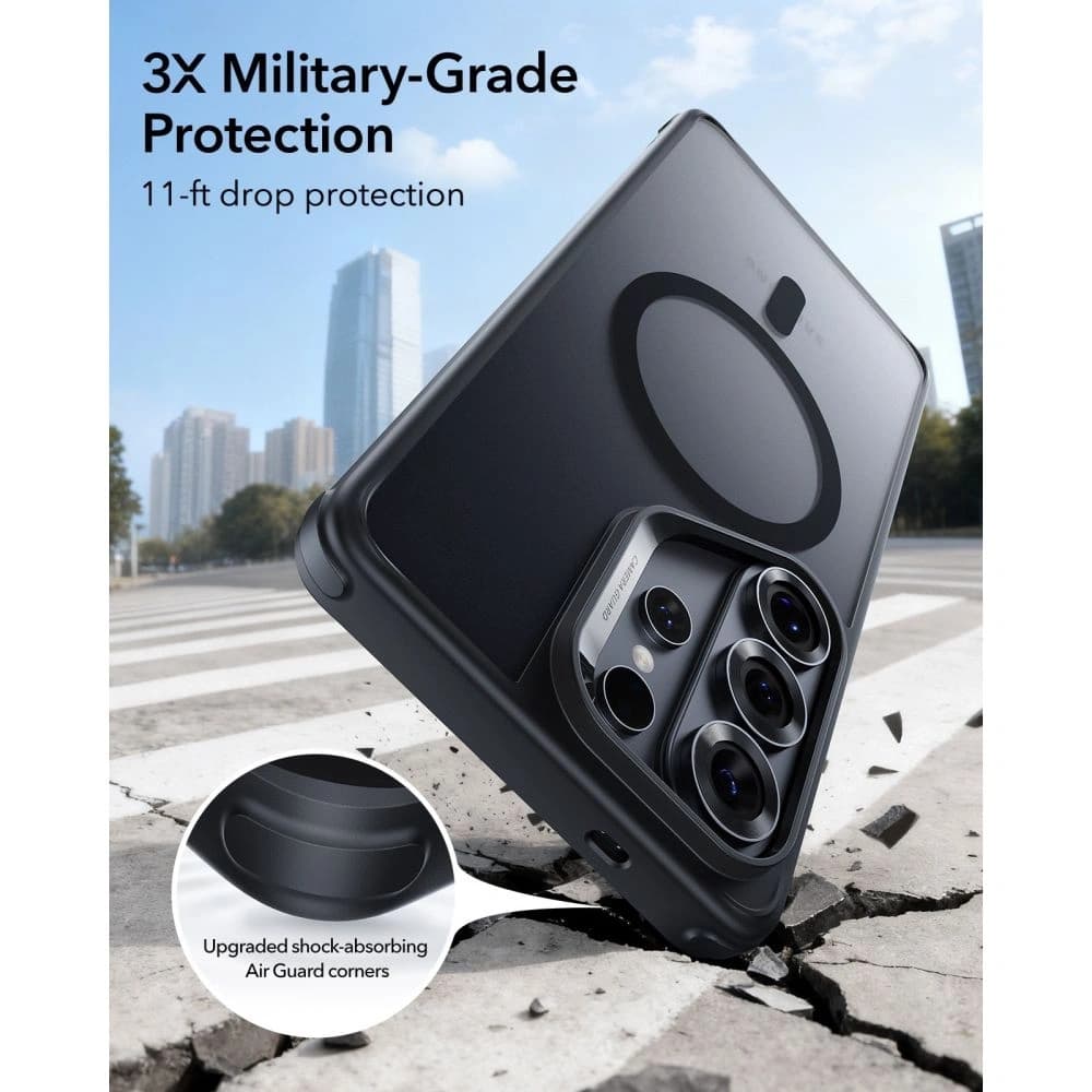 ESR Classic Hybrid MagSafe Samsung Galaxy S26 Ultra Negru Înghețat
 - 7