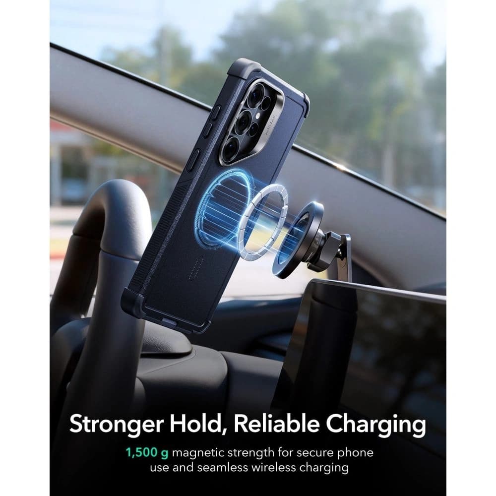 ESR Cyber Tough Kickstand MagSafe Samsung Galaxy S26 Ultra Blue - 6