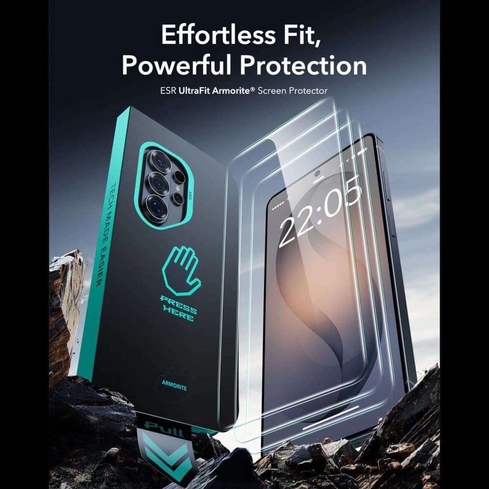 ESR Ultrafit Armorite Tempered Glass Samsung Galaxy S26 Ultra Čirý [2 BALENÍ]
 - 3