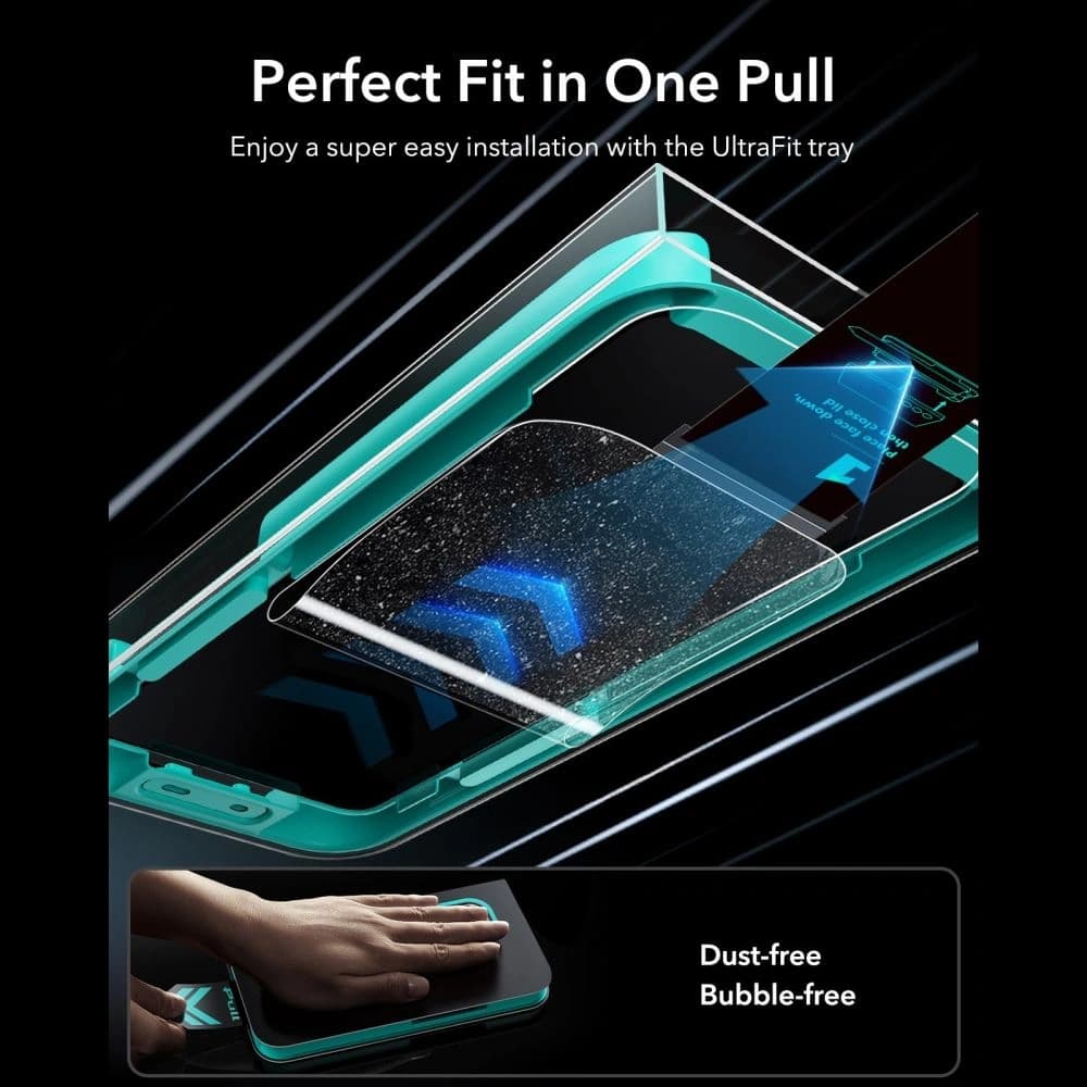 ESR Ultrafit Armorite Tempered Glass Samsung Galaxy S26 Ultra Čirý [2 BALENÍ]
 - 4