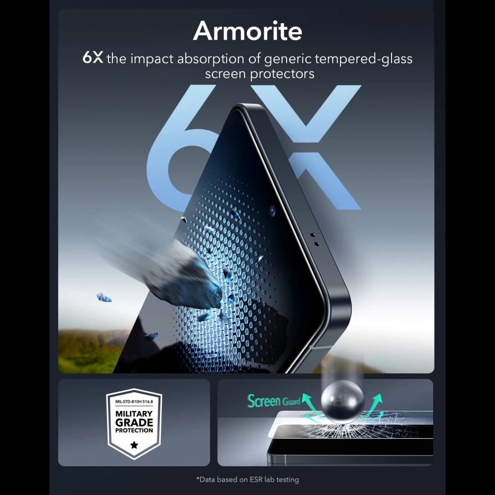ESR Ultrafit Armorite Tempered Glass Samsung Galaxy S26 Ultra Čirý [2 BALENÍ]
 - 5