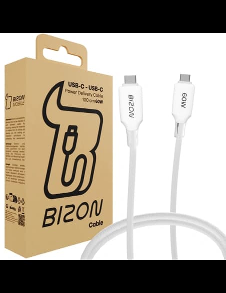 Bizon C354 Cablu Împletit USB-C / USB-C 60W 1m
