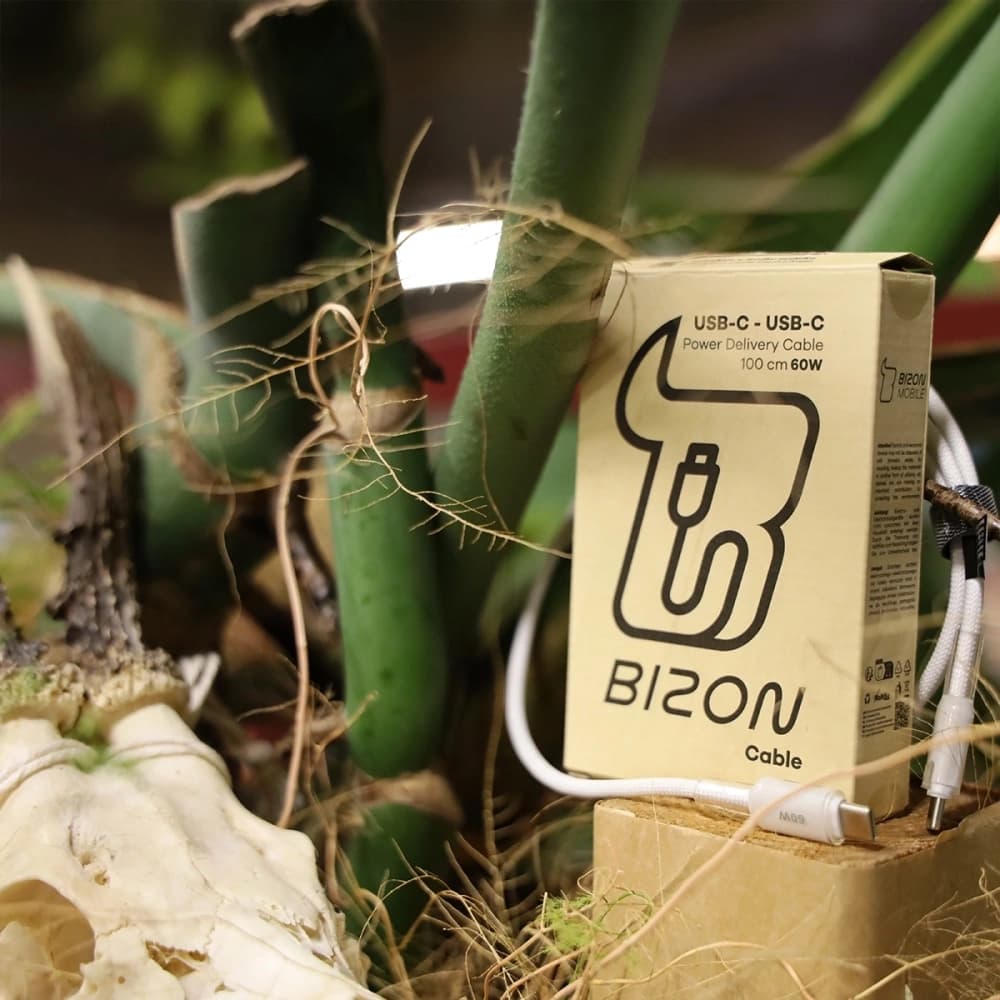 Bizon C354 Cablu Împletit USB-C / USB-C 60W 1m
 - 5
