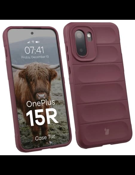 Bizon Case Tur OnePlus 15R burgundy