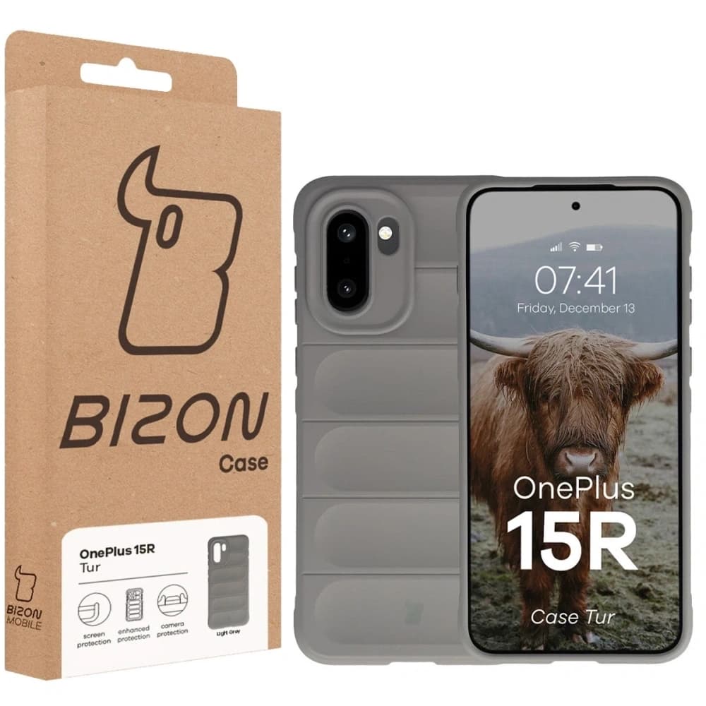 Bizon Case Tur OnePlus 15R világosszürke
 - 8