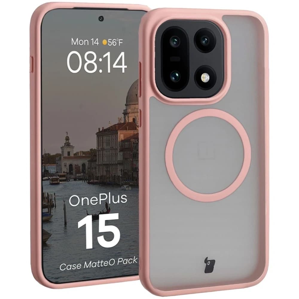 Bizon MatteO Magnetic Pack OnePlus 15 kouřově světle růžový
 - 3