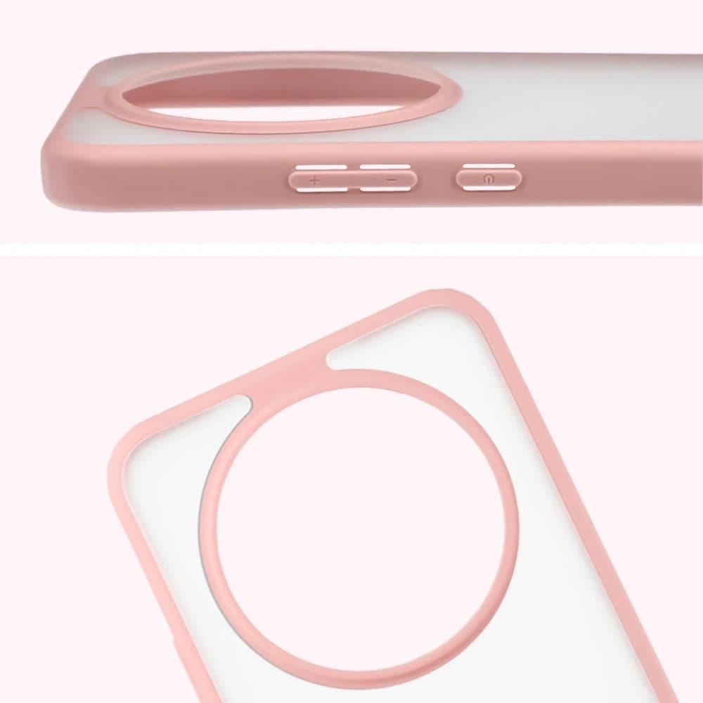 Bizon Case Angelo Honor Magic8 Lite poloprůhledný se světle růžovým rámem
 - 3