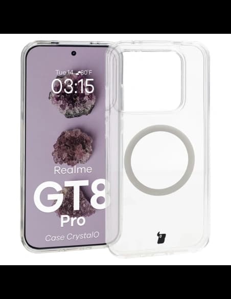 Bizon Case CrystalO Magnetic Realme GT 8 Pro clar
