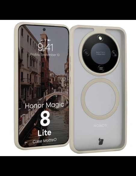 Bizon Case MatteO Magnetic Honor Magic8 Lite kouřový béžový
