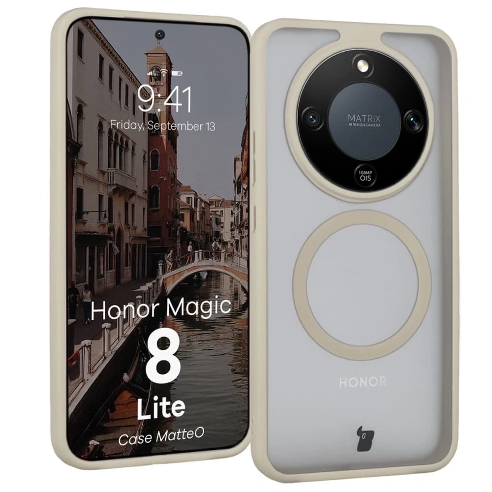 Bizon Case MatteO Magnetic Honor Magic8 Lite kouřový béžový
 - 1