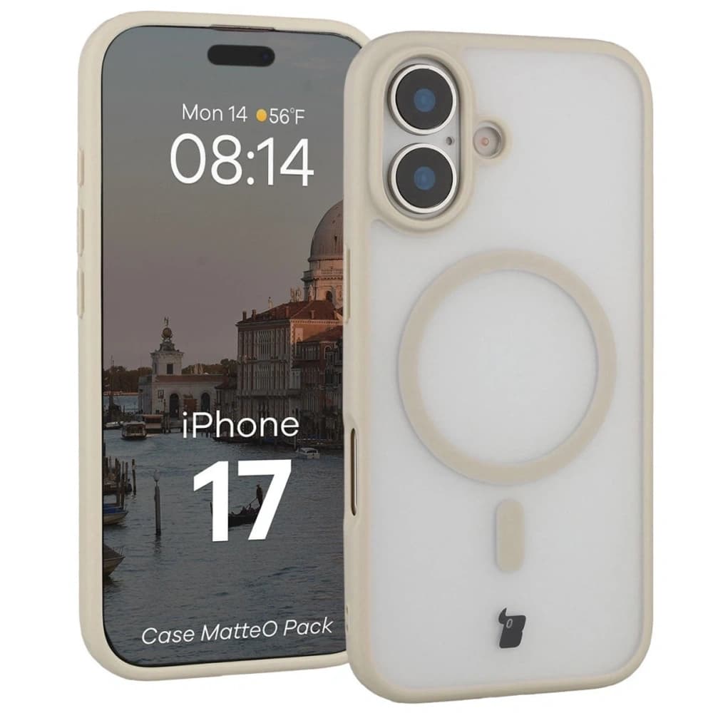Bizon MatteO Magnetic Pack Apple iPhone 17 smoky beige - 3
