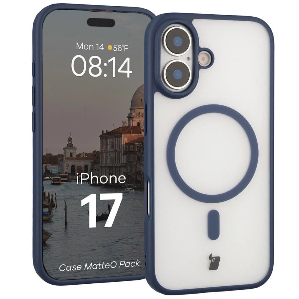 Bizon MatteO Magnetic Pack Apple iPhone 17 fumuriu albastru
 - 3