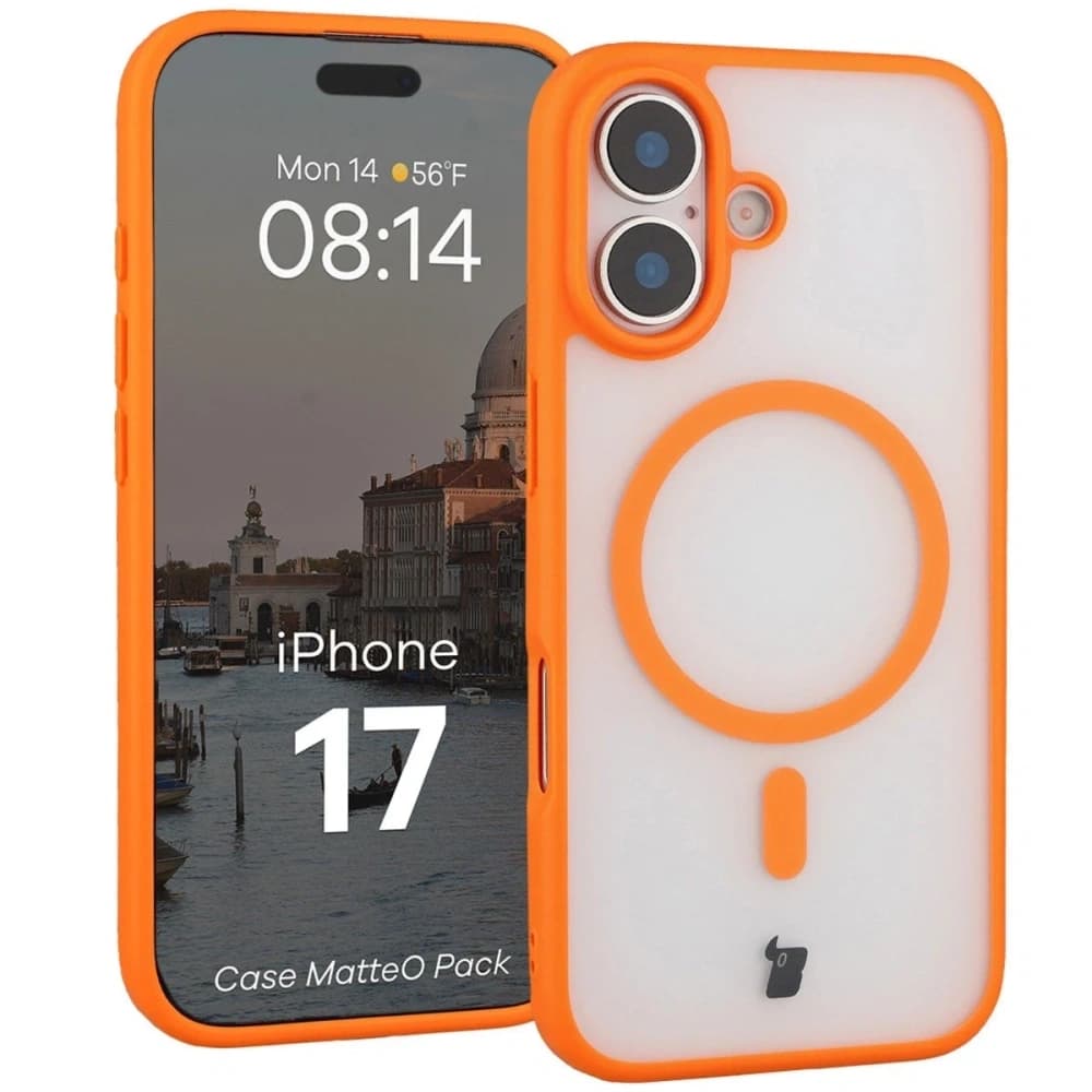 Bizon MatteO Magnetic Pack Apple iPhone 17 smoky orange - 3