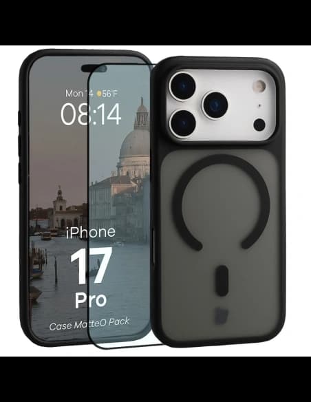 Bizon MatteO Magnetic Pack Apple iPhone 17 Pro rauchig schwarz
