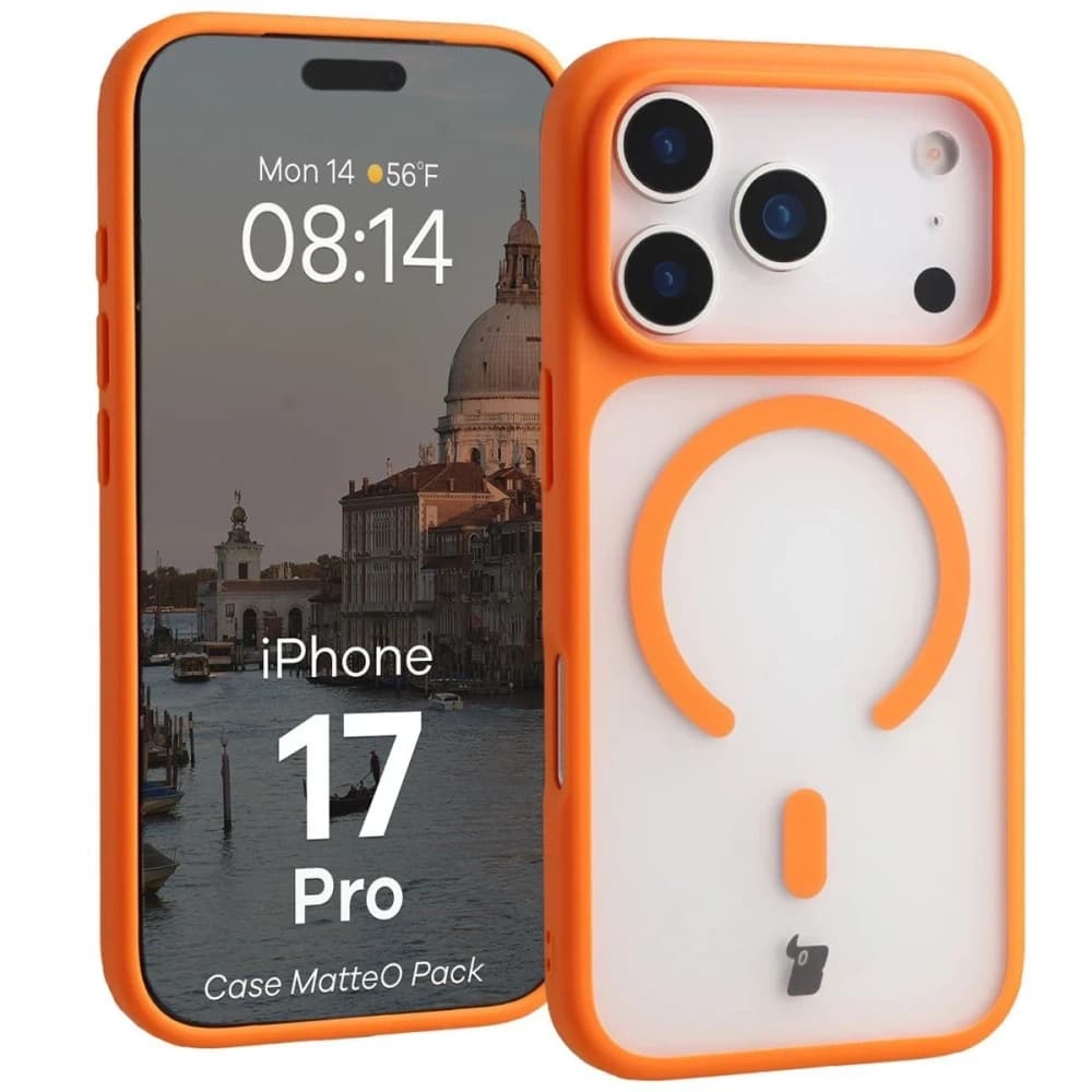 Bizon MatteO Magnetic Pack Apple iPhone 17 Pro smoky orange - 3