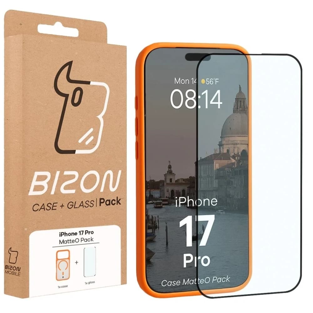 Bizon MatteO Magnetic Pack Apple iPhone 17 Pro smoky orange - 9
