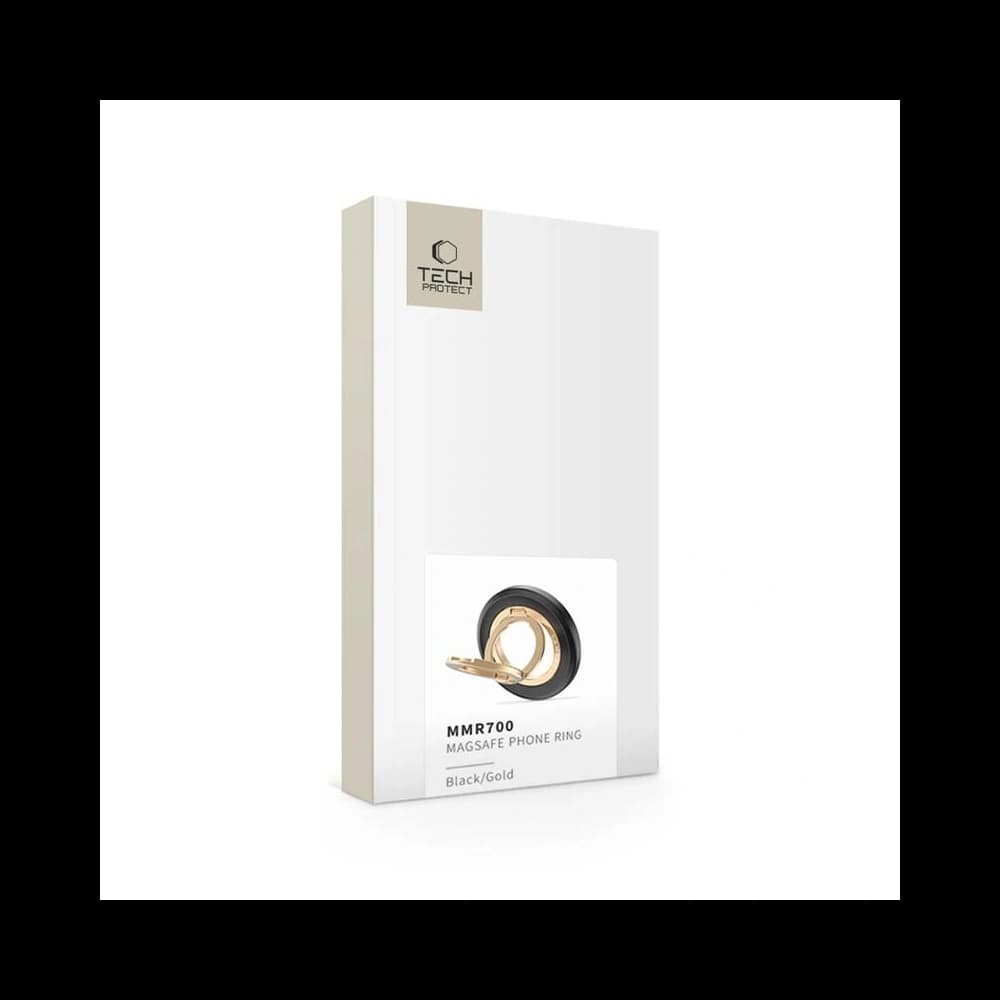 Tech-Protect MMR700 Lamano Magnetic MagSafe Phone Ring Negru/aur
 - 8