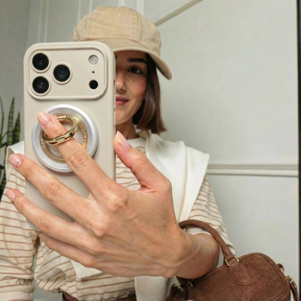 Tech-Protect MMR700 Lamano Magnetic MagSafe Phone Ring Titán/arany
 - 6