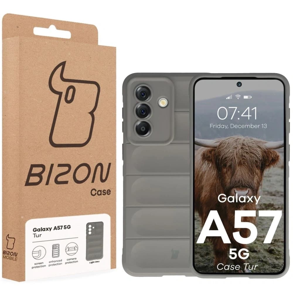 Bizon Case Tur Samsung Galaxy A57 5G světle šedý
 - 8