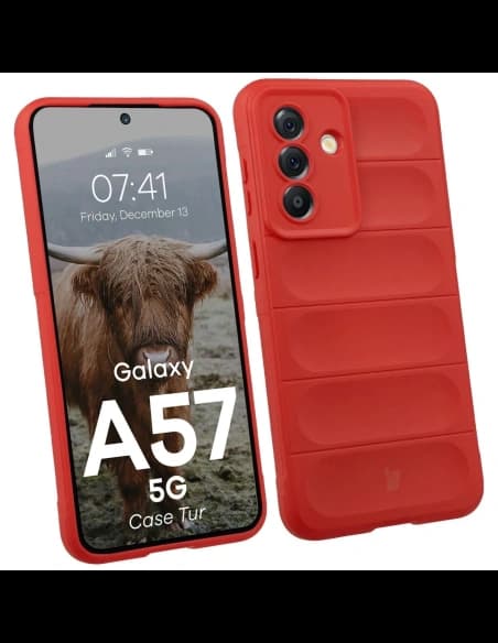 Bizon Case Tur Samsung Galaxy A57 5G rot
