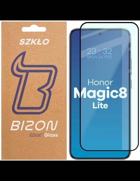Bizon Glass Edge 2 Honor Magic8 Lite černý rám