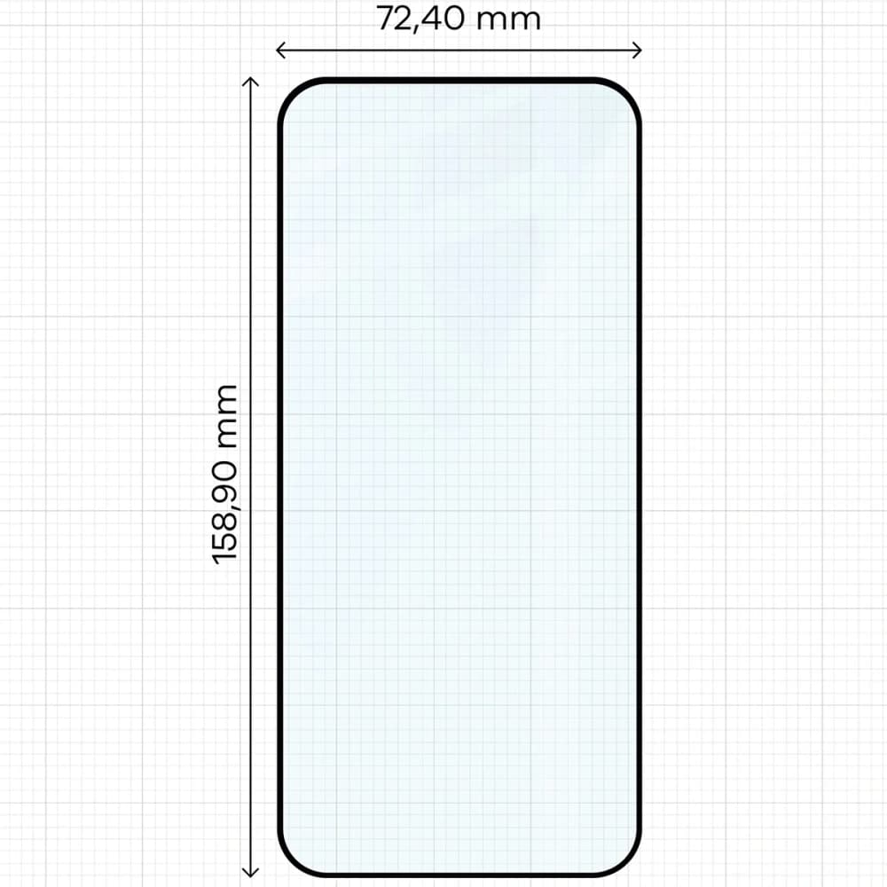 Bizon Glass Edge 2 Honor Magic8 Lite černý rám
 - 2